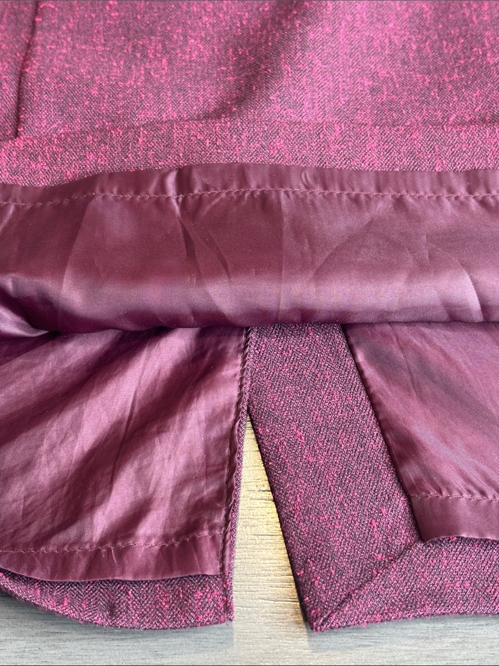 🤎 Burgundy Tweed A-Line Skirt Lined Stretch Career Women’s 12 Mossimo Dress🤎 - Picture 5 of 8